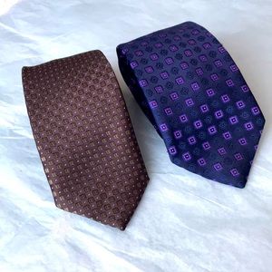 NWOT Rosso Biano slim tie bundle